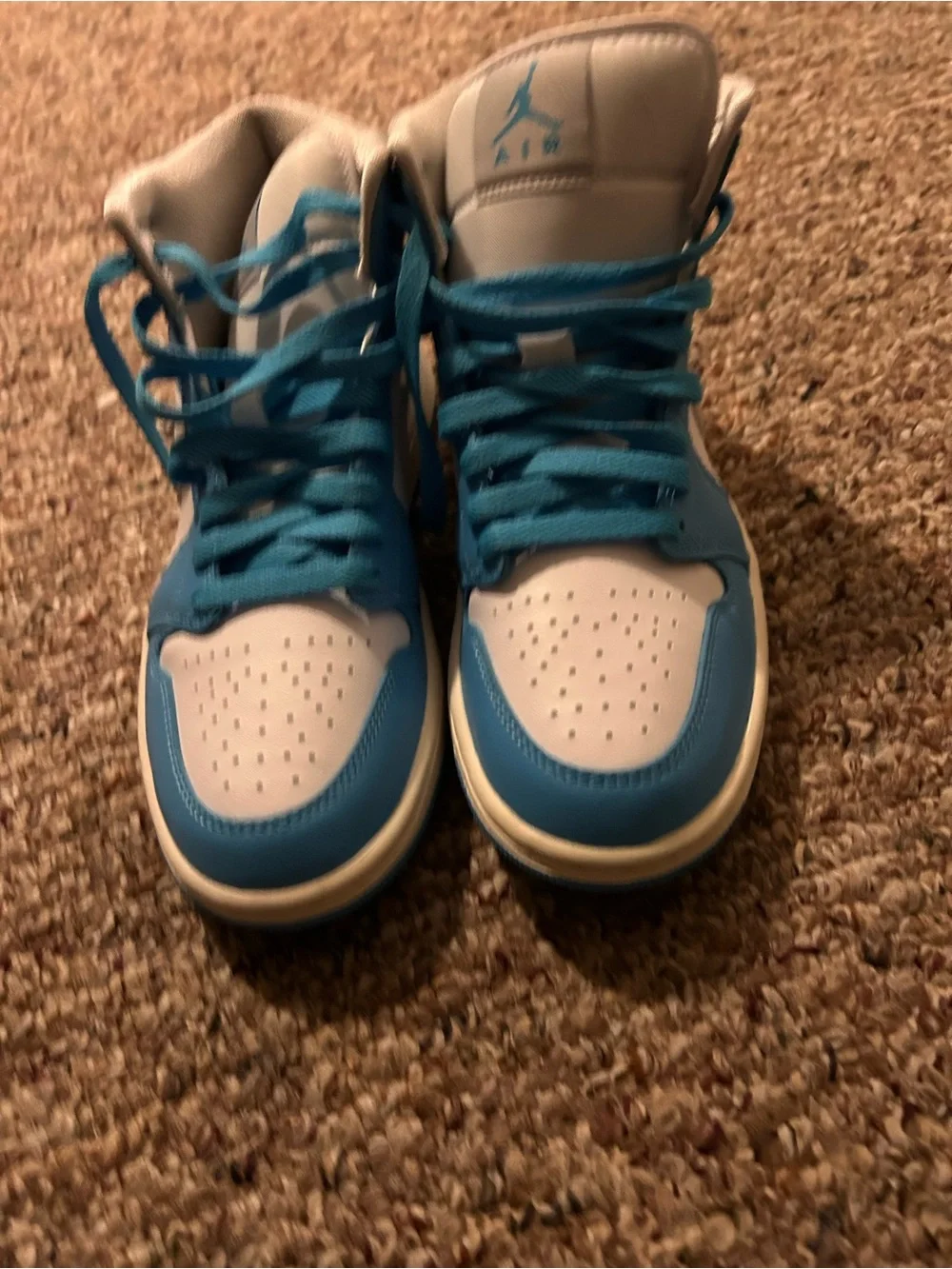 Jordan Kids Sneakers in University Blue and White